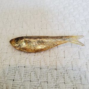 Vintage K. Loeber Minnow Fish Pin